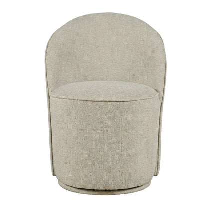 Mid-Century Modern Upholstered Swivel Dining Chair, Gray, Set of 2