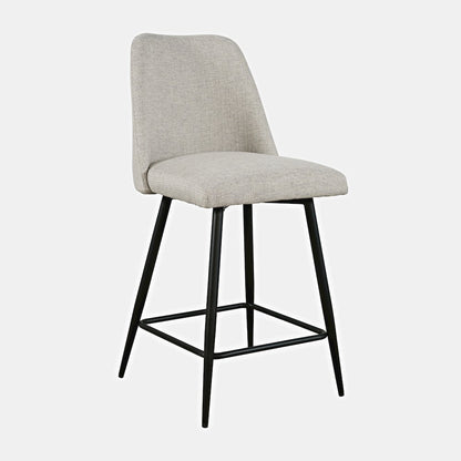 Macey Contemporary Modern Upholstered Counter Barstool (Set of 2)