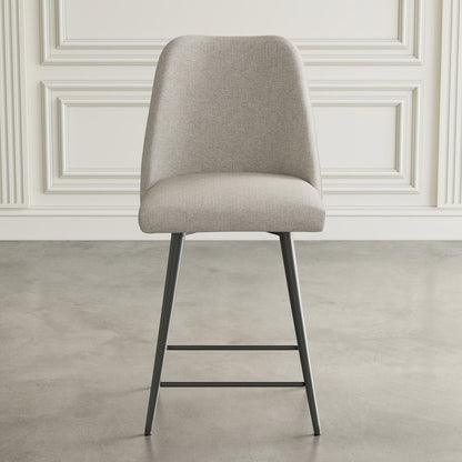 Macey Contemporary Modern Upholstered Counter Barstool (Set of 2)