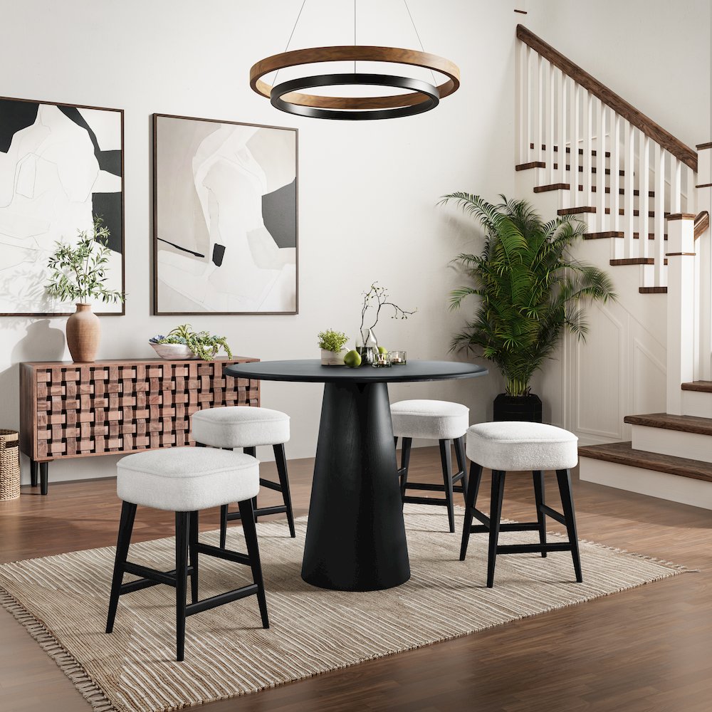 Mid-Century Modern Five Piece Counter Height Dining Set