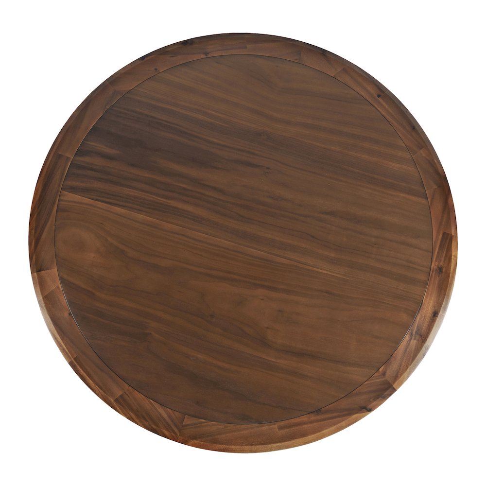 Nash Mid-Century Modern 45" Round Pedestal Counter Height Dining Table