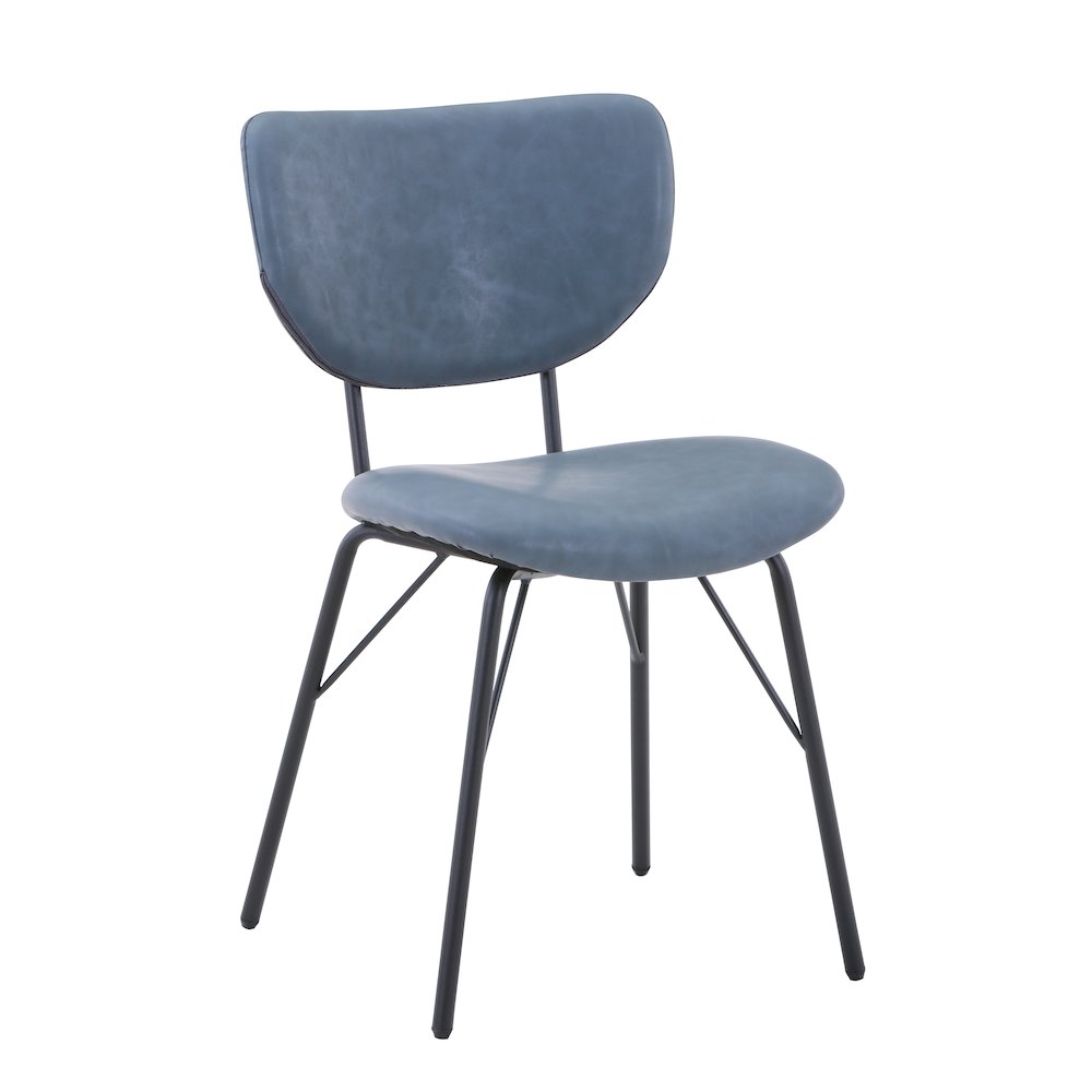 Contemporary Modern Faux Leather Split-Back Upholstered Dining Chair (Set of 2)