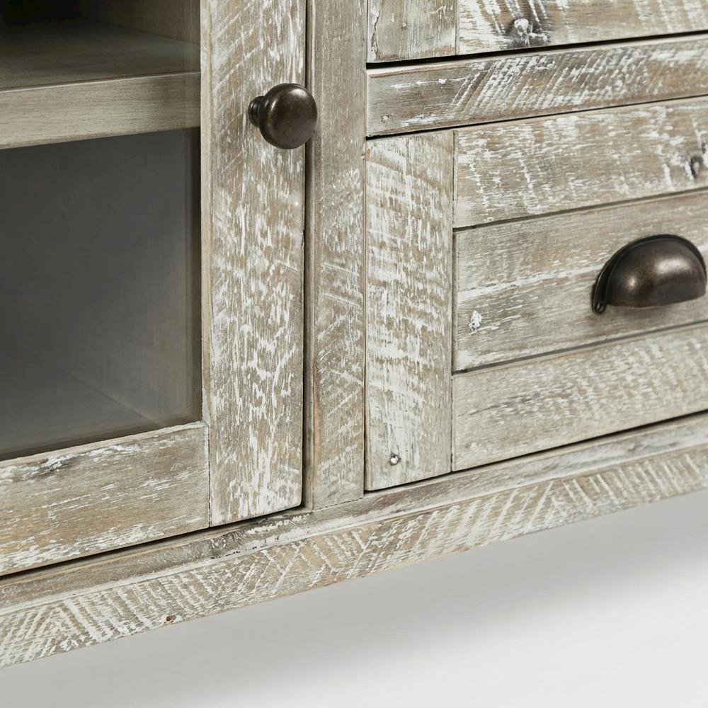 Storage Console Table with Doors and Drawers, Entryway Accent Sideboard