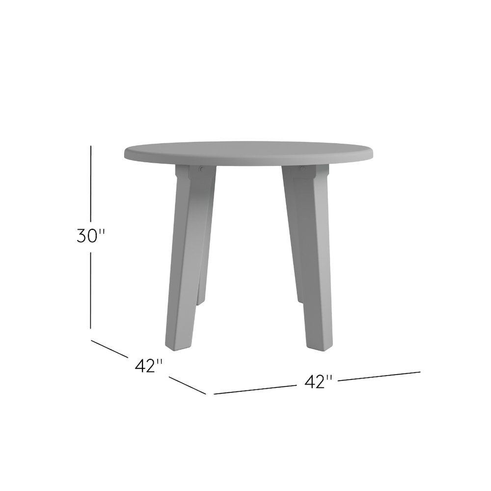 Reclamation 42" Rustic Reclaimed Solid Wood Round Dining Table