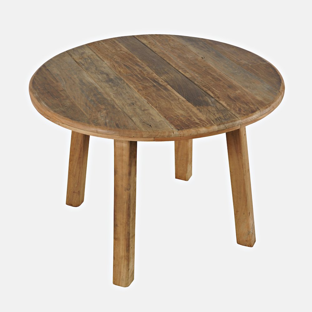 Reclamation 42" Rustic Reclaimed Solid Wood Round Dining Table