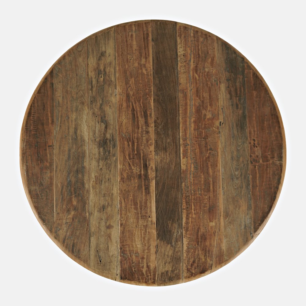 Reclamation 42" Rustic Reclaimed Solid Wood Round Dining Table