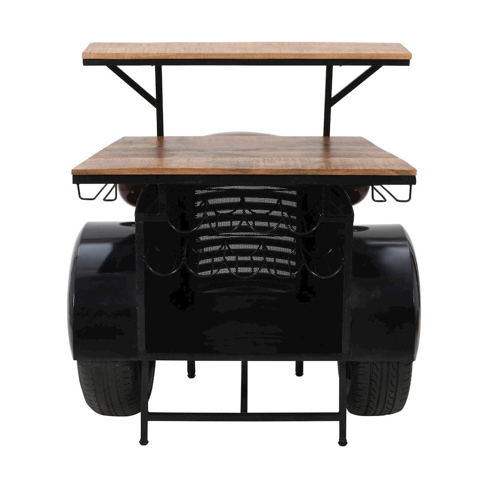 Glory Days Woody Vintage Car Console Table Home Bar
