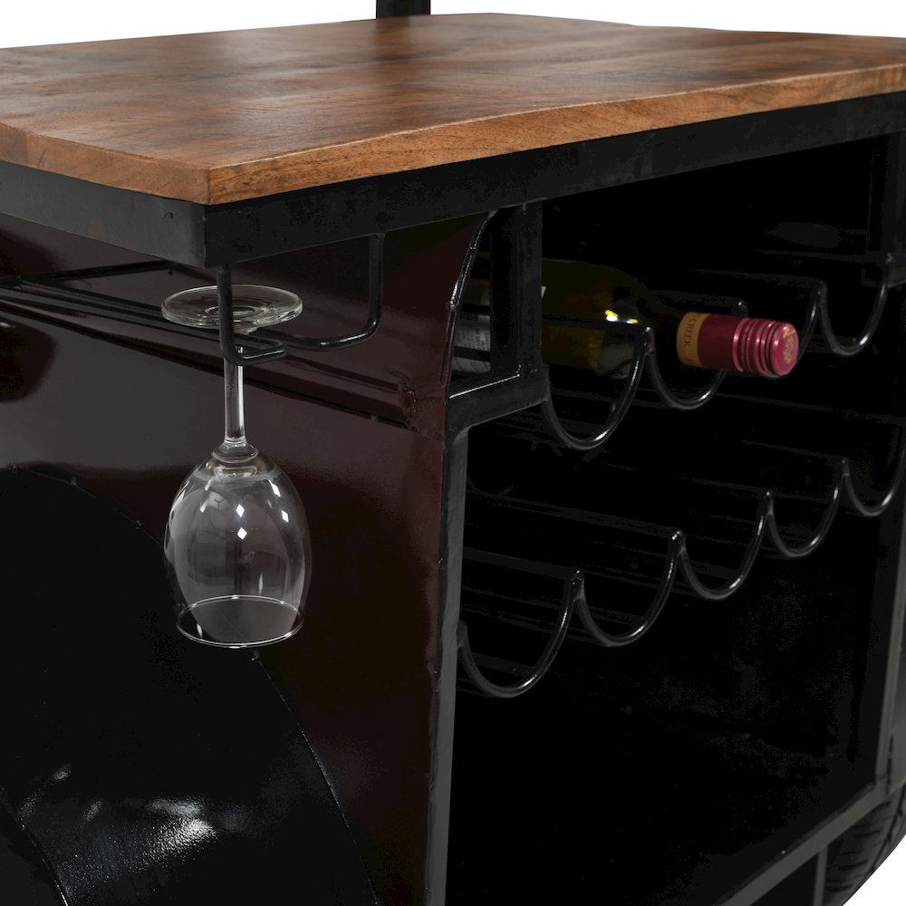 Glory Days Woody Vintage Car Console Table Home Bar