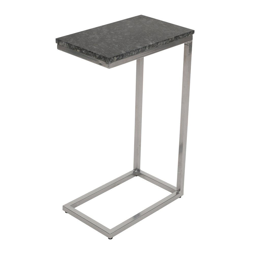 Aurora Solid Marble Modern Luxury Glam Accent C-Table (Set of 2)