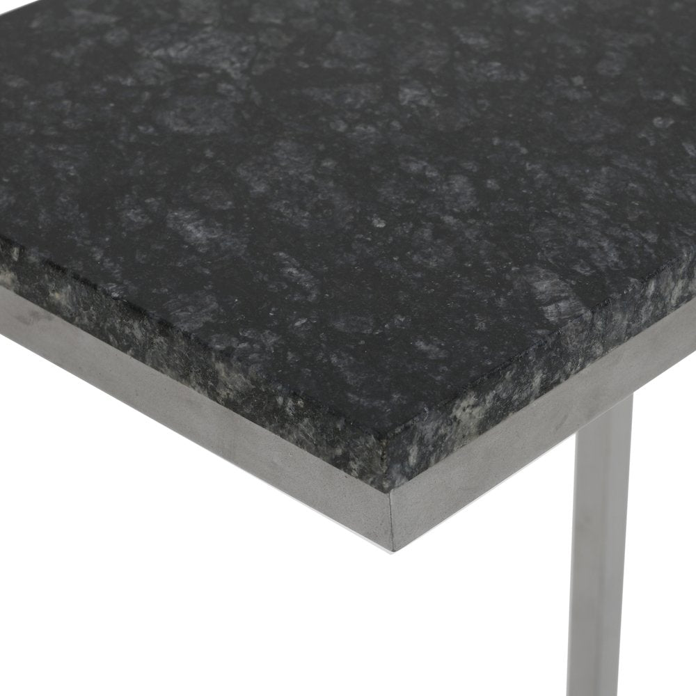 Aurora Solid Marble Modern Luxury Glam Accent C-Table (Set of 2)