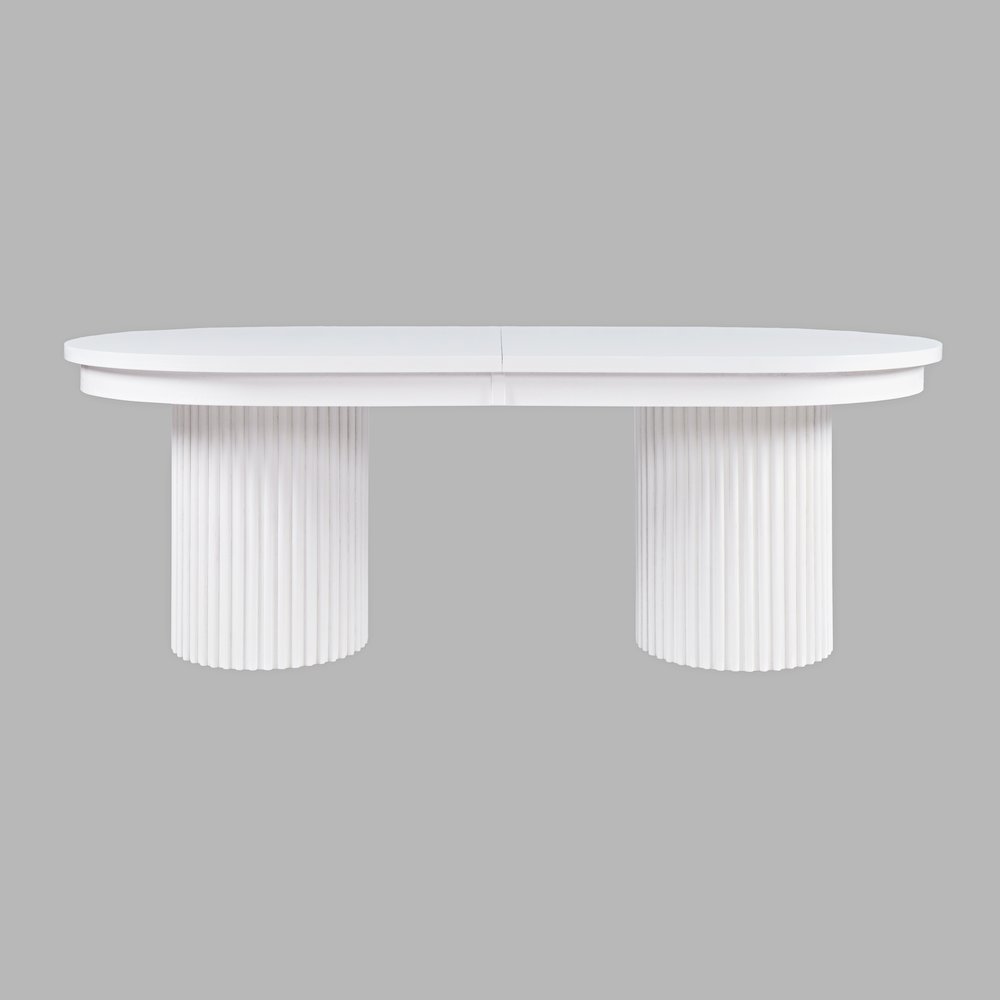Auden Mid-Century Modern 102" Double Pedestal Dining Table