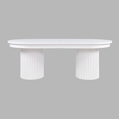Auden Mid-Century Modern 102" Double Pedestal Dining Table