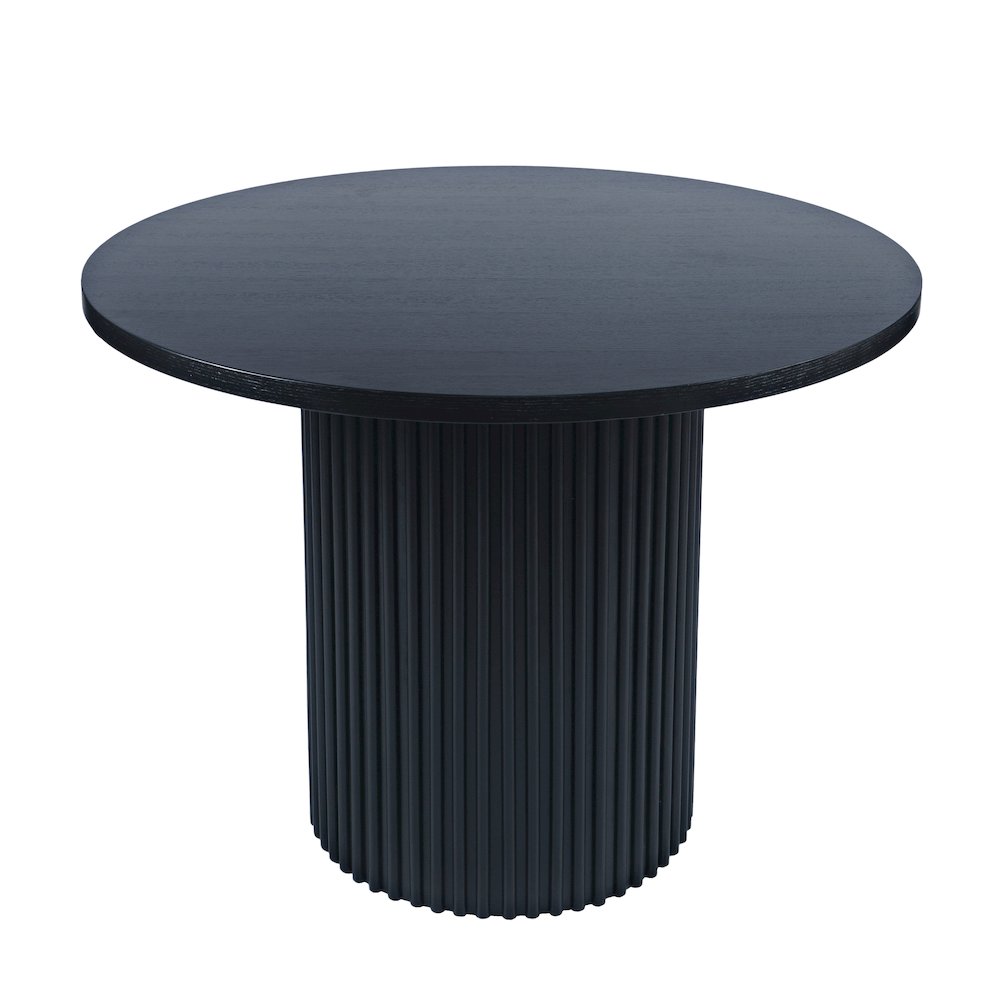 Auden 48" Round Counter Height Mid-Century Modern Fluted Pedestal Dining Table