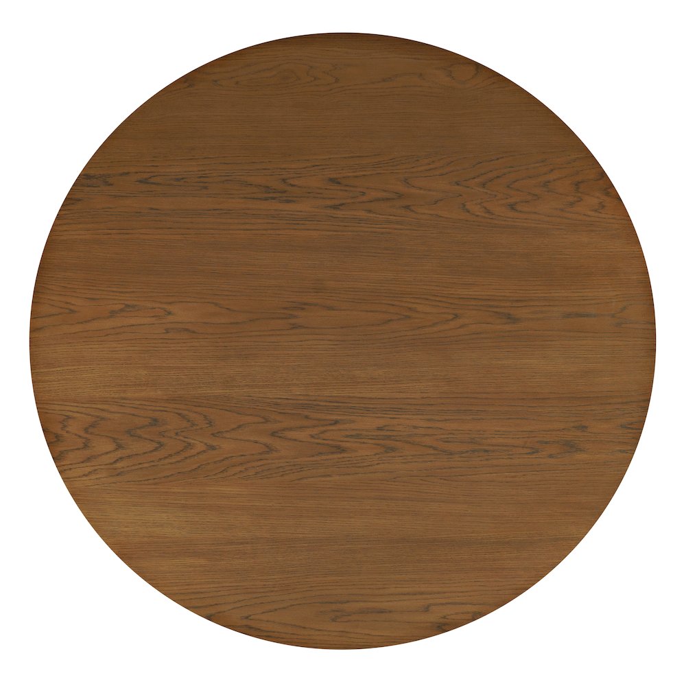Auden 48" Round Counter Height Mid-Century Modern Fluted Pedestal Dining Table
