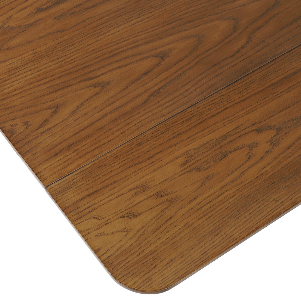 Bowie 66" Harvest Mid-Century Modern Drop-Leaf Dining Table