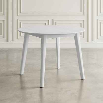 Percy 42" Contemporary Round Drop-Leaf Dining Table