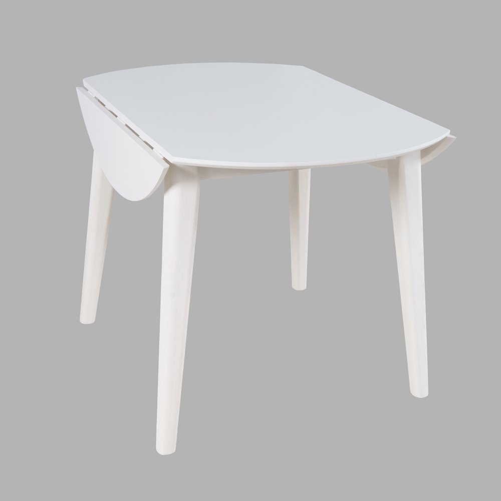 Percy 42" Contemporary Round Drop-Leaf Dining Table
