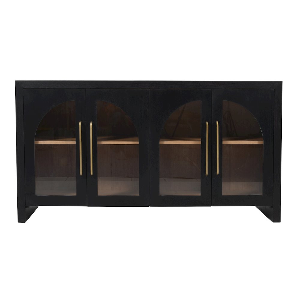 Archimedes 60" Curved Arch Four Door Sideboard Storage Cabinet