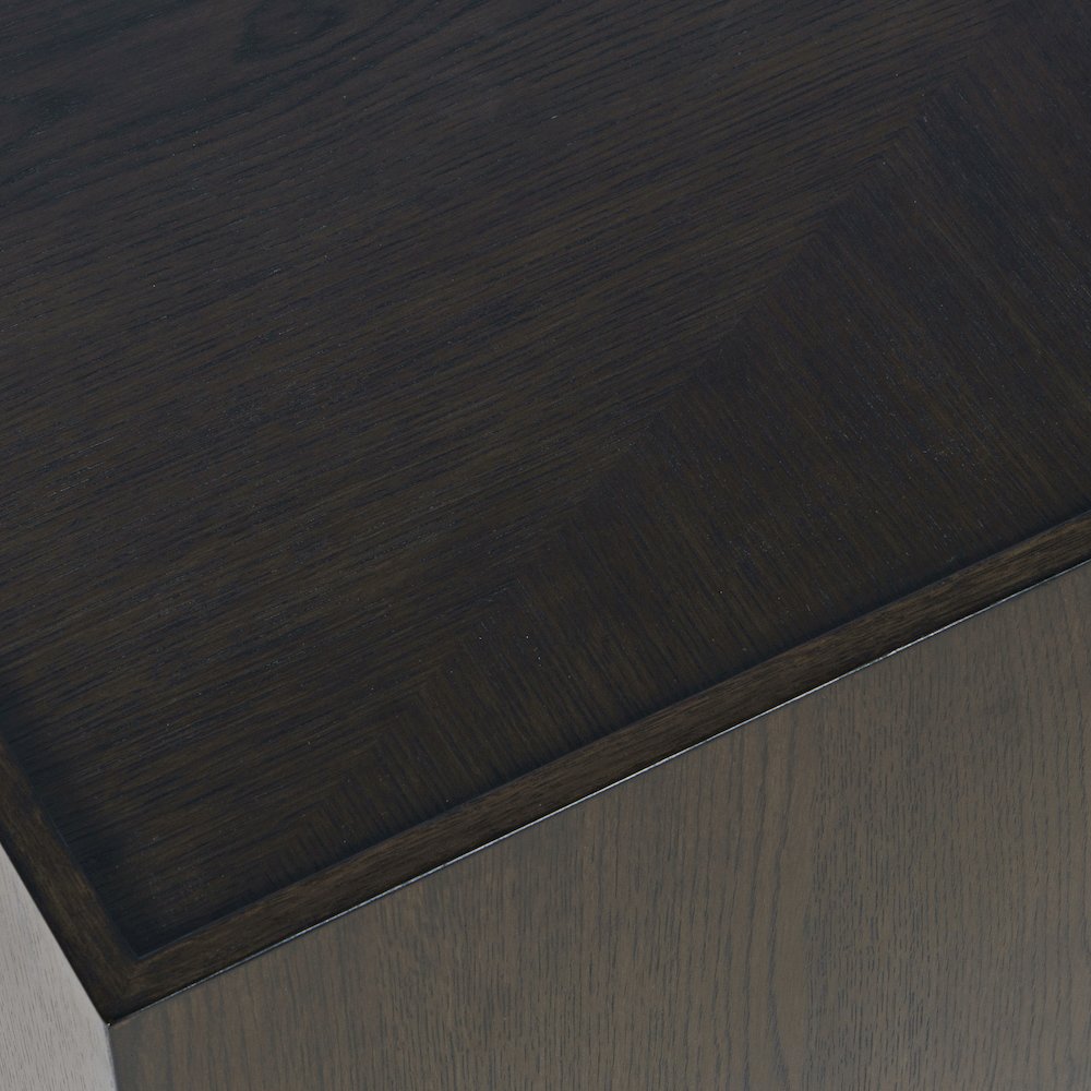 Laurel Creek Modern Contemporary 52" Block Coffee Table with Hidden Casters