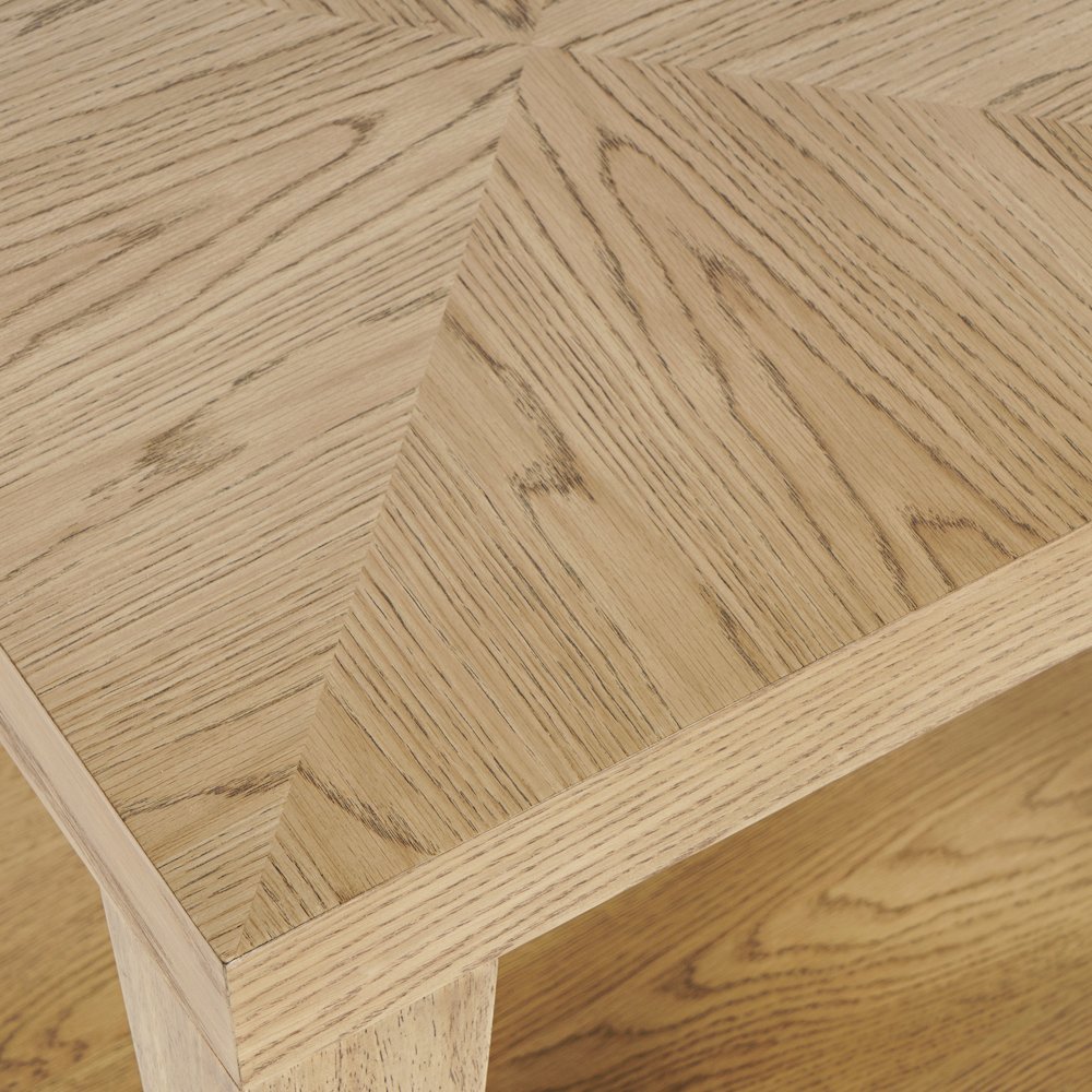 Laurel Creek Modern Contemporary 24" Square End Table with Open Shelf
