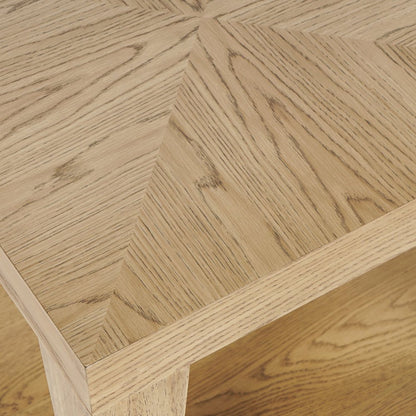 Laurel Creek Modern Contemporary 24" Square End Table with Open Shelf