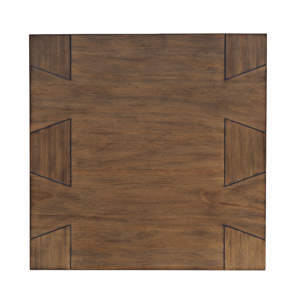 Taos Modern Rustic Square Dovetailed End Table