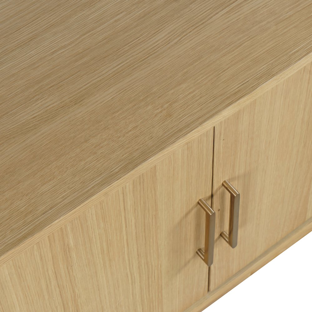 Olson 57" Mid-Century Modern Scandinavian Console TV Stand Storage Cabinet