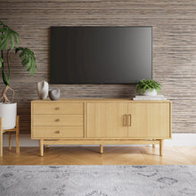 Olson 67" Mid-Century Modern Scandinavian Console TV Stand Storage Cabinet