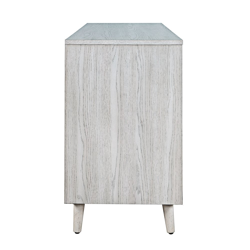 Reece 50" Mid-Century Modern Starburst TV Stand Console Storage Cabinet