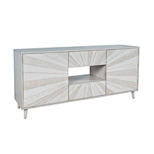 Reece 60" Mid-Century Modern Starburst TV Stand Console Storage Cabinet