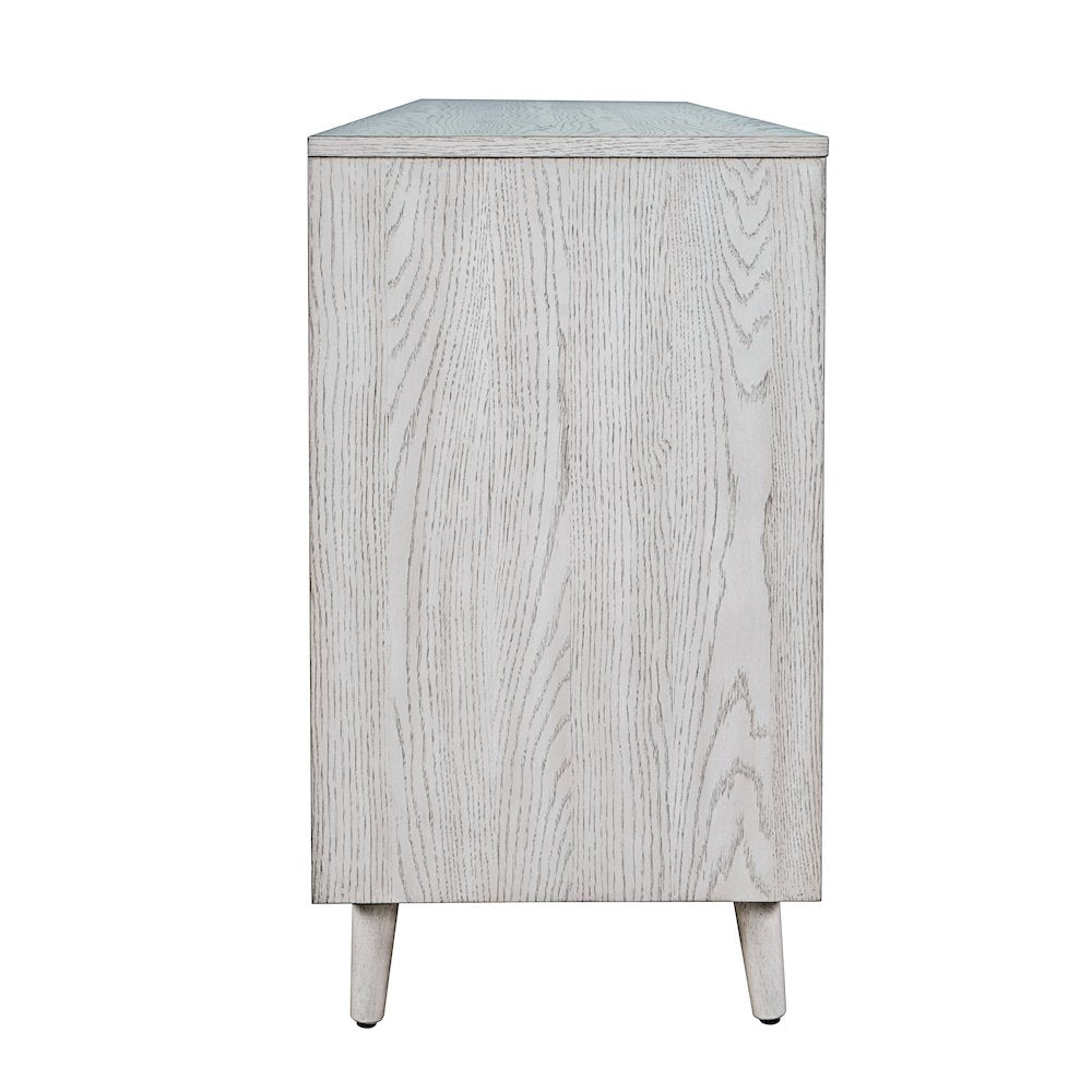 Reece 70" Mid-Century Modern Starburst TV Stand Console Storage Cabinet