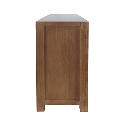70" Modern Transitional Media Console TV Stand with Four-Door Cabinet Storage