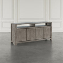 70" Modern Transitional Media Console TV Stand with Four-Door Cabinet Storage