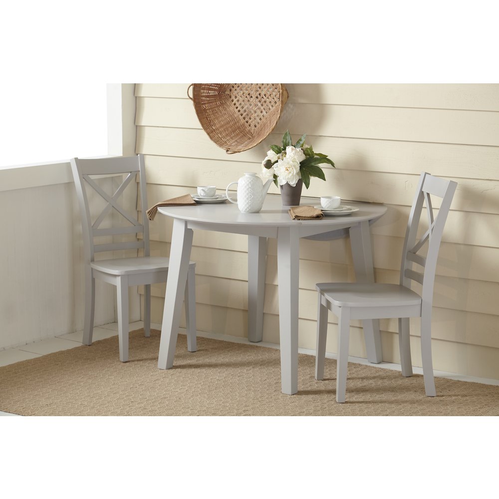 Simplicity Solid Wood Classic Cross-Back Dining Chair (Set of 2)