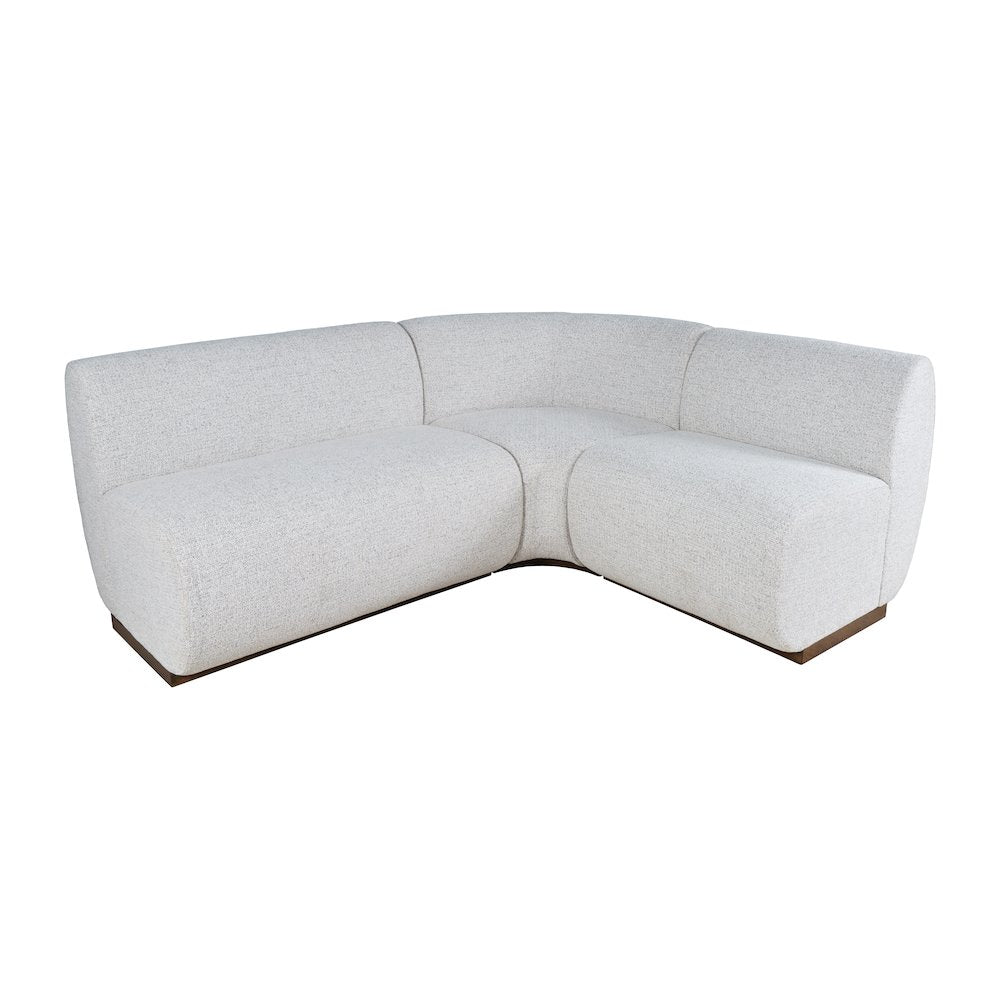 Modern Banquette Upholstered Sectional Bench Seating with Performance Fabric