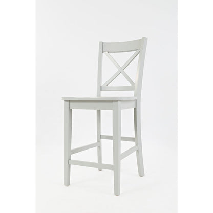 Simplicity Solid Wood Classic X-Back Counter Stool (Set of 2)