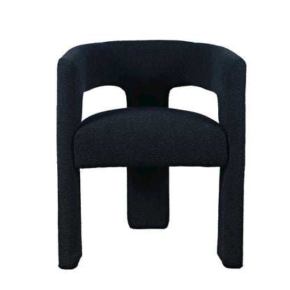 Black Upholstered Dining Chair for Dining Room and Kitchen Table Seating