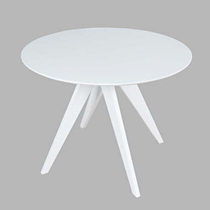 Axis Mid-Century Modern 5-Pc Round Counter Height Ladderback Swivel Dining Set