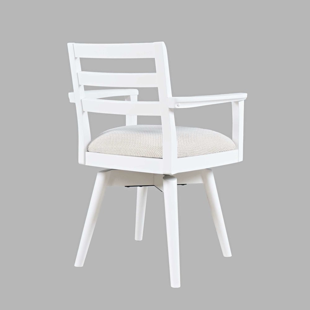 Axis Mid-Century Modern Five Piece Round Ladderback Swivel Dining Set