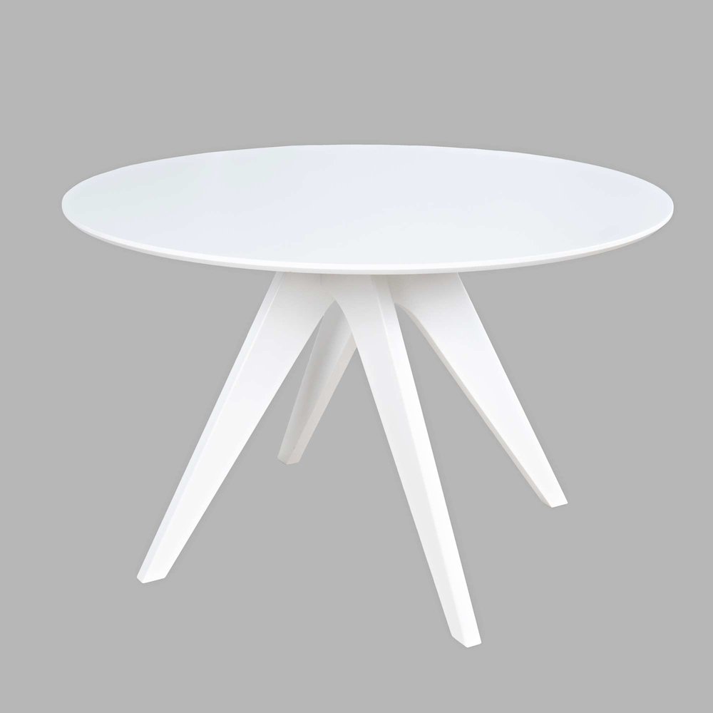 Axis Mid-Century Modern Five Piece Round Ladderback Swivel Dining Set