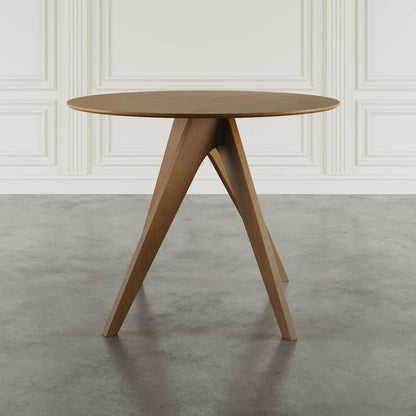 Axis Mid-Century Modern 47" Round Cross-Base Counter Height Dining Table