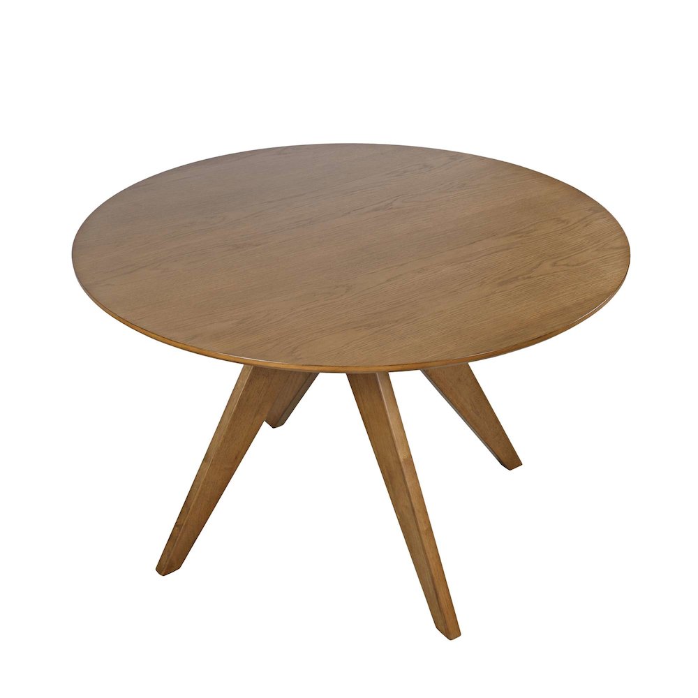 Axis Mid-Century Modern 47" Round Cross-Base Dining Table