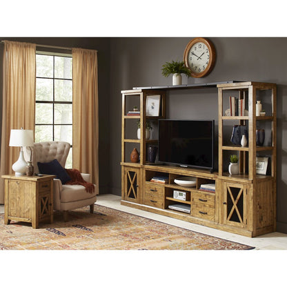Telluride Rustic Farmhouse Solid Wood Two Pier and Bridge Set