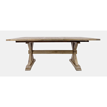 Carlyle Crossing Solid Wood 78" Six-Piece Dining Set with Bench and Slat Chairs