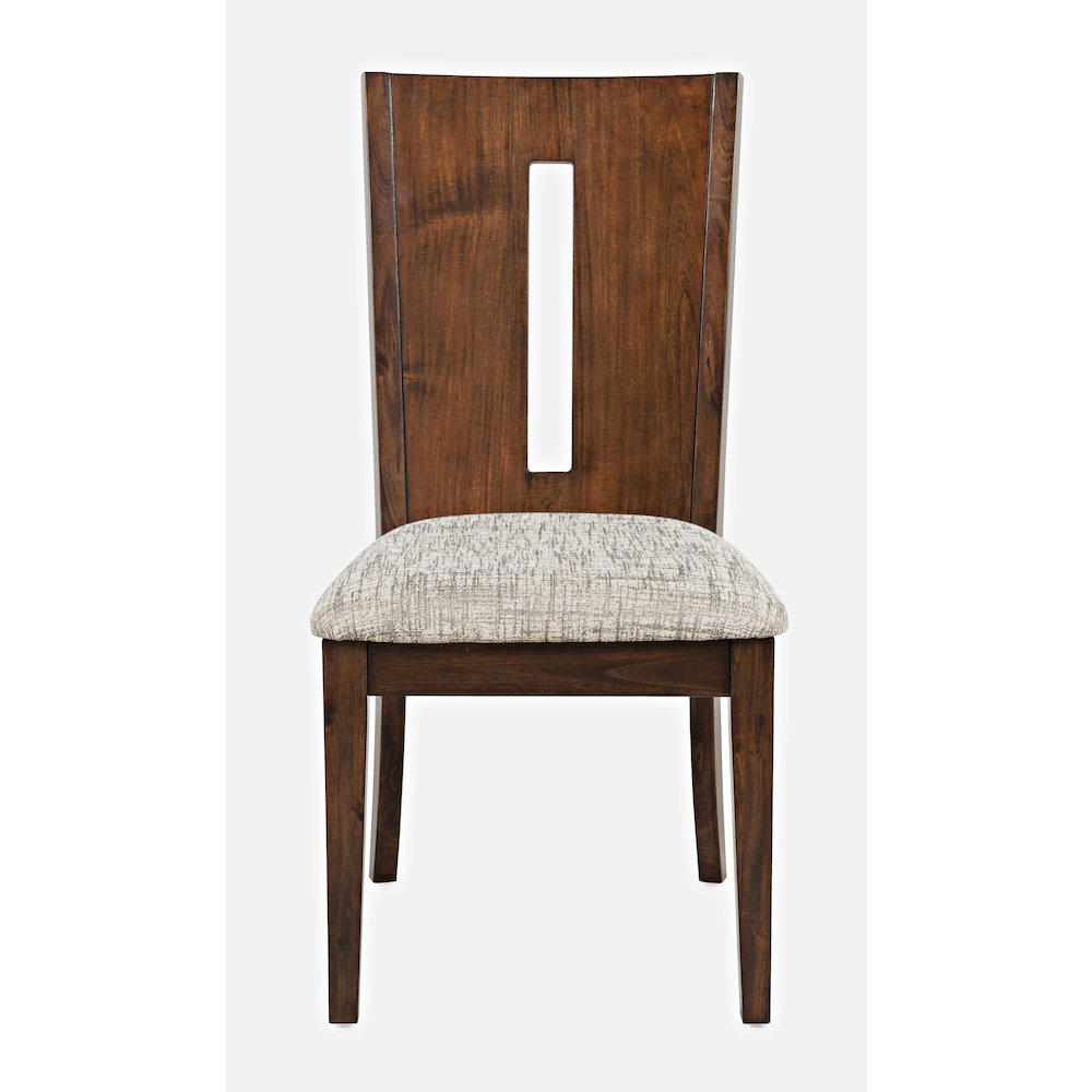 Urban Icon Contemporary 42" Round Five-Piece Dining Set with Upholstered Chairs
