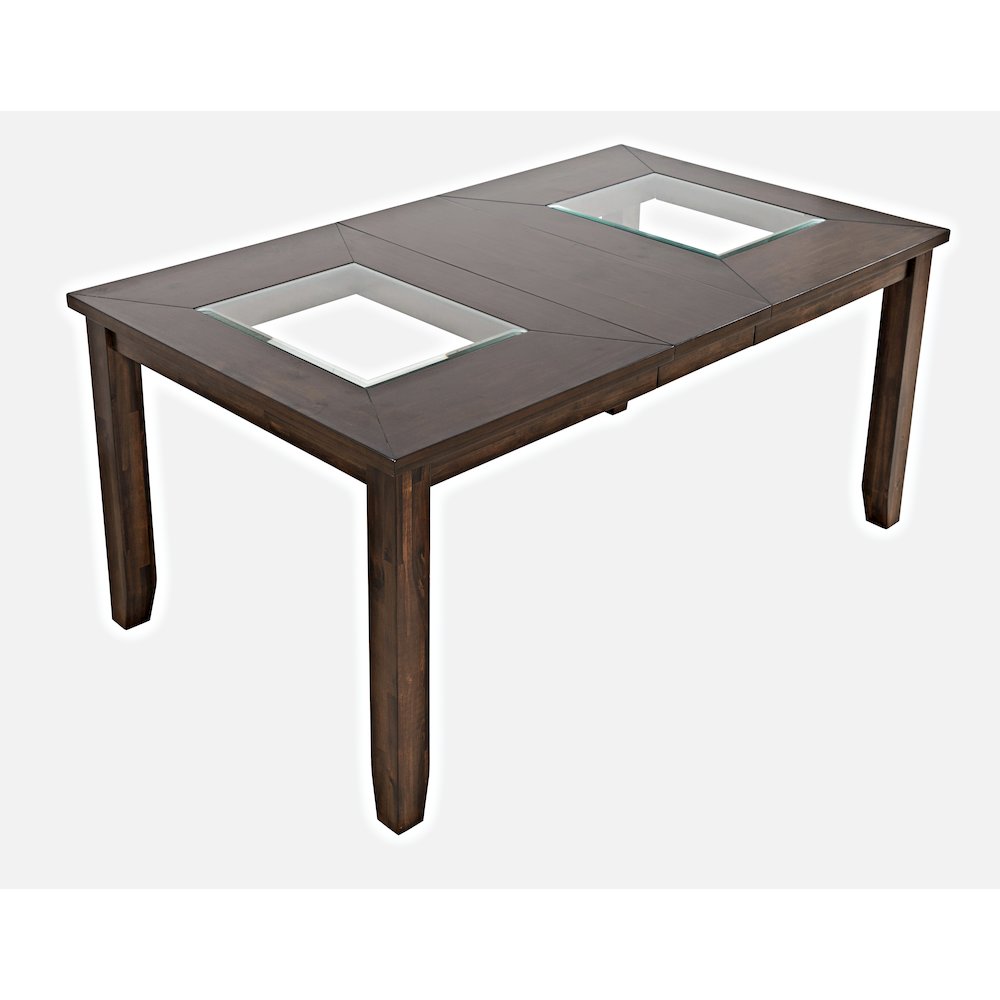 Contemporary 66" Four-Piece Dining Set with Upholstered Chairs and Bench