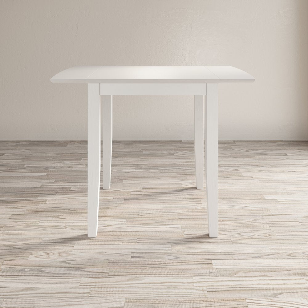 Eastern Tides Coastal Wire-Brushed Acacia Drop-Leaf Counter Height Dining Table