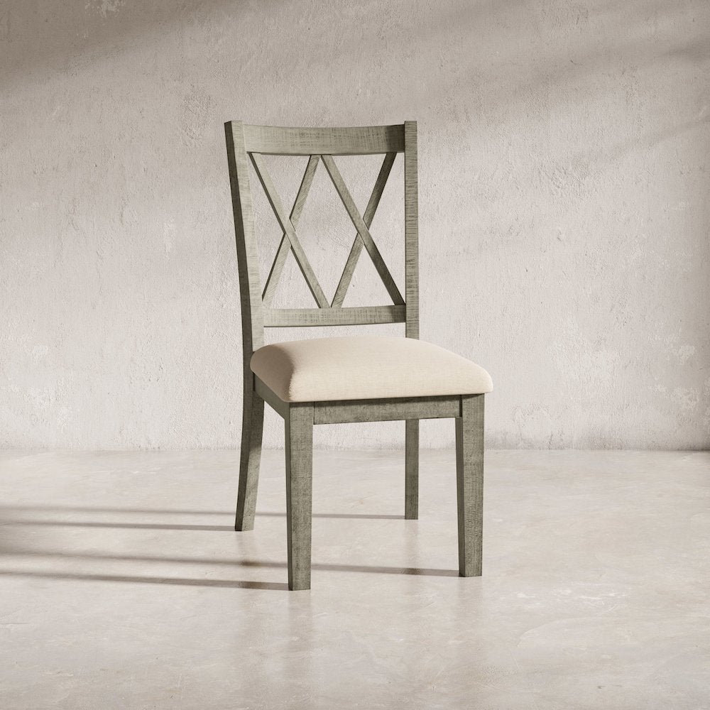 Telluride Rustic Farmhouse Solid Wood Dining Chair (Set of 2)