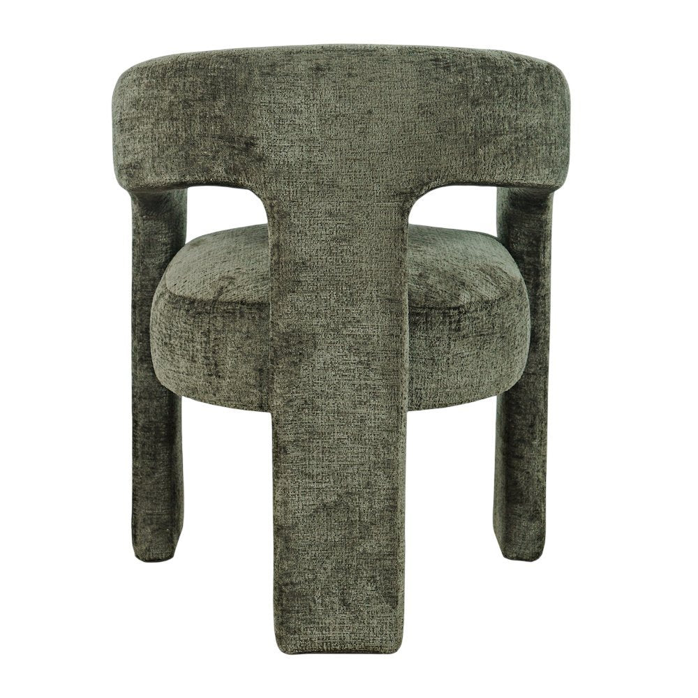 Gwen Modern Luxury Jacquard Fabric Sculpture Armchair - Set of 4