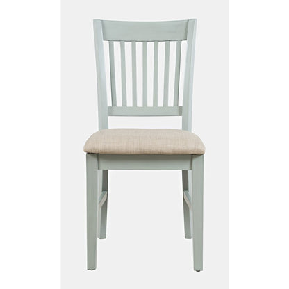 Craftsman Slat-Back Upholstered Desk Chair
